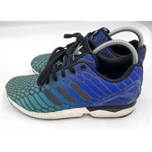 Adidas Mens ZX Flux Snake Skin Sneakers AQ7419 Blue Size‎ 8